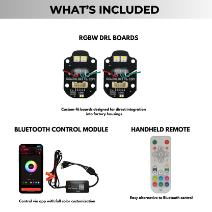 Mercedes Benz C-Class RGBW Multicolor DRL Boards (2015-2023) - E8 | A12 | P2   - BX1-E10 | A11 | P2   - BX1-E9 | A11 | P2   - BX1-  DRIVEN - 4