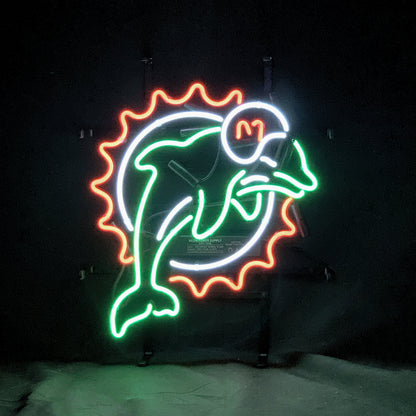 Miami Dolphins Football Logo Neon Signs Light - ME071B-  DRIVEN - 1