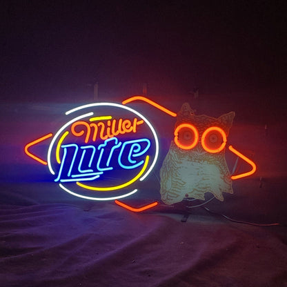 Miller Lite Hooters Neon Light Signs - MEX394-  DRIVEN - 2