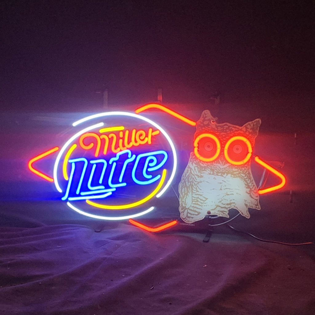 Miller Lite Hooters Neon Light Signs - MEX394-  DRIVEN - 1