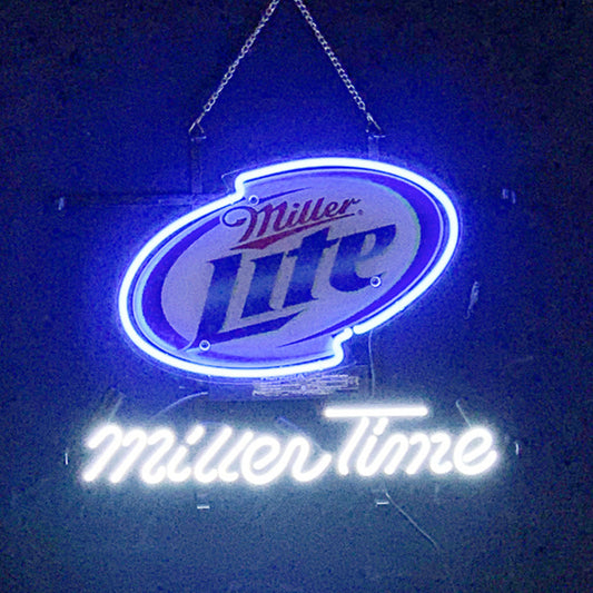 Miller Lite Miller Time Neon Light Signs - ME219-  DRIVEN - 1