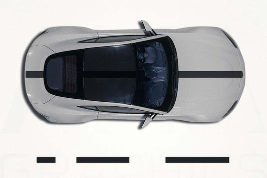 Aston Martin Vantage Center Racing Stripes – Vinyl Decal Kit - sku-51060818870404-sku-51060818903172-sku-51060818935940-sku-51060818968708-sku-51060819001476-  DRIVEN - 1