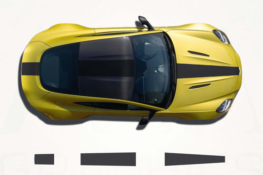 Aston Martin Vantage Center Racing Stripes – Vinyl Decal Kit - sku-51060817232004-sku-51060817264772-sku-51060817297540-sku-51060817330308-sku-51060817363076-  DRIVEN - 1