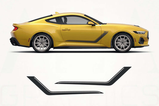 Ford Mustang Side Stripes Decals - sku-51060850589828-sku-51060850622596-sku-51060850655364-sku-51060850688132-sku-51060850720900-  DRIVEN - 1
