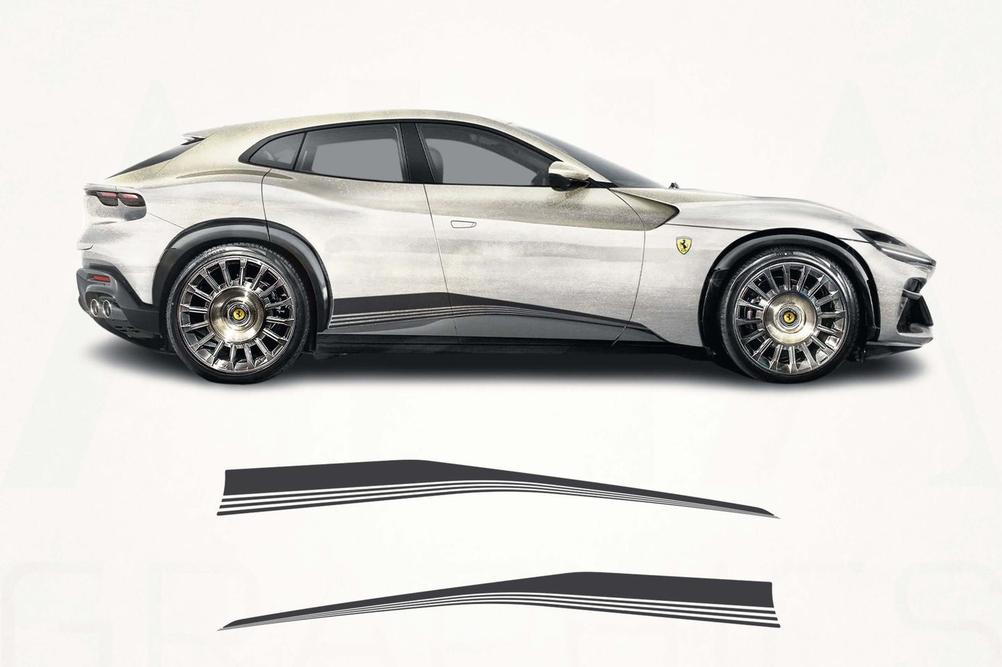 Ferrari Purosangue Side Stripes Decals - sku-51060832829572-sku-51060832862340-sku-51060832895108-sku-51060832927876-sku-51060832960644-  DRIVEN - 1