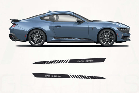 Ford Mustang Dark Horse Side Stripes Decal Kit – Vinyl Rocker Panel Graphics - sku-51060852064388-sku-51060852097156-sku-51060852129924-sku-51060852162692-sku-51060852195460-  DRIVEN - 1