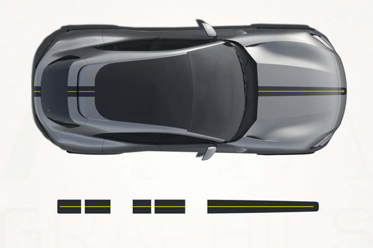 Ferrari Purosangue Center Stripes Decals - sku-51060831453316-sku-51060831486084-sku-51060831518852-sku-51060831551620-sku-51060831584388-  DRIVEN - 1
