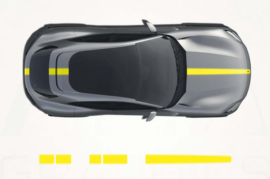 Ferrari Purosangue Center Stripes Decals - sku-51060830568580-sku-51060830601348-sku-51060830634116-sku-51060830666884-sku-51060830699652-  DRIVEN - 1
