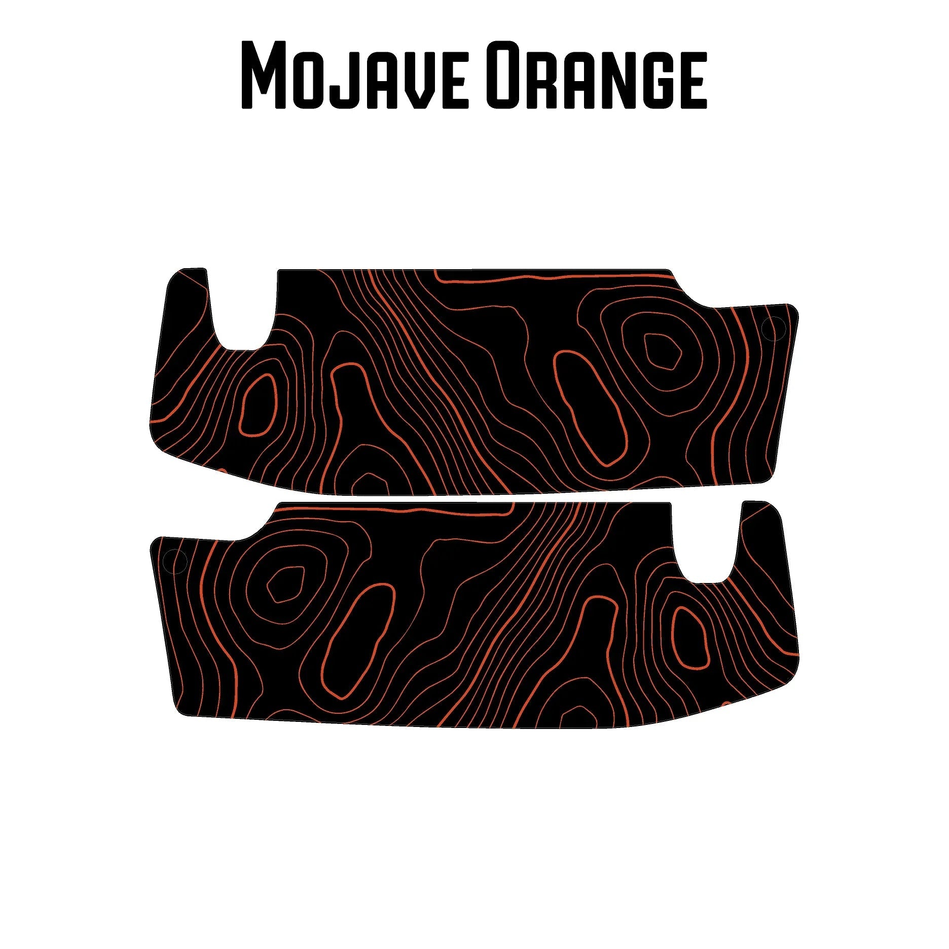 Topographic Map Sun Visor Overlays - 2018+ Jeep Wrangler JL / Jeep Gladiator JT - JLVISORFULLTP-RRNHL-JLVISORFULLTP-RRHL-JLVISORFULLTP-DDSNHL-JLVISORFULLTP-DDSHL-JLVISORFULLTP-SBNHL-  DRIVEN - 17