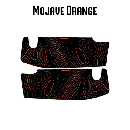 Topographic Map Sun Visor Overlays - 2018+ Jeep Wrangler JL / Jeep Gladiator JT - JLVISORFULLTP-RRNHL-JLVISORFULLTP-RRHL-JLVISORFULLTP-DDSNHL-JLVISORFULLTP-DDSHL-JLVISORFULLTP-SBNHL-  DRIVEN - 17