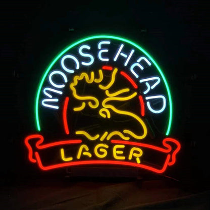 Moosehead Lager with Stag Deer Neon Signs Light - ME311-  DRIVEN - 2