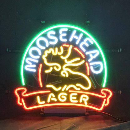 Moosehead Lager with Stag Deer Neon Signs Light - ME311-  DRIVEN - 3