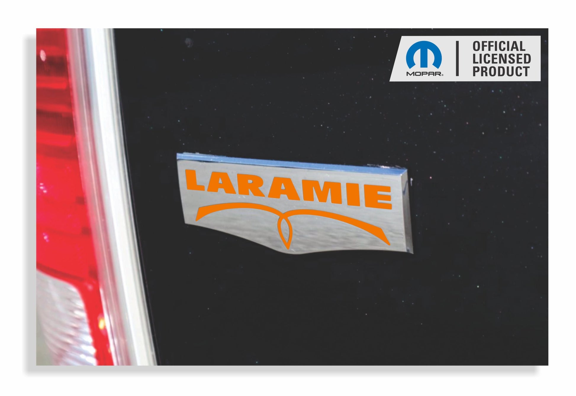 Laramie Tailgate Emblem Overlay Decals   - 2009-2018 Ram Laramie - sku-42728824209595-sku-42728824242363-sku-42728824275131-sku-42728824307899-sku-42728824340667-  DRIVEN - 1