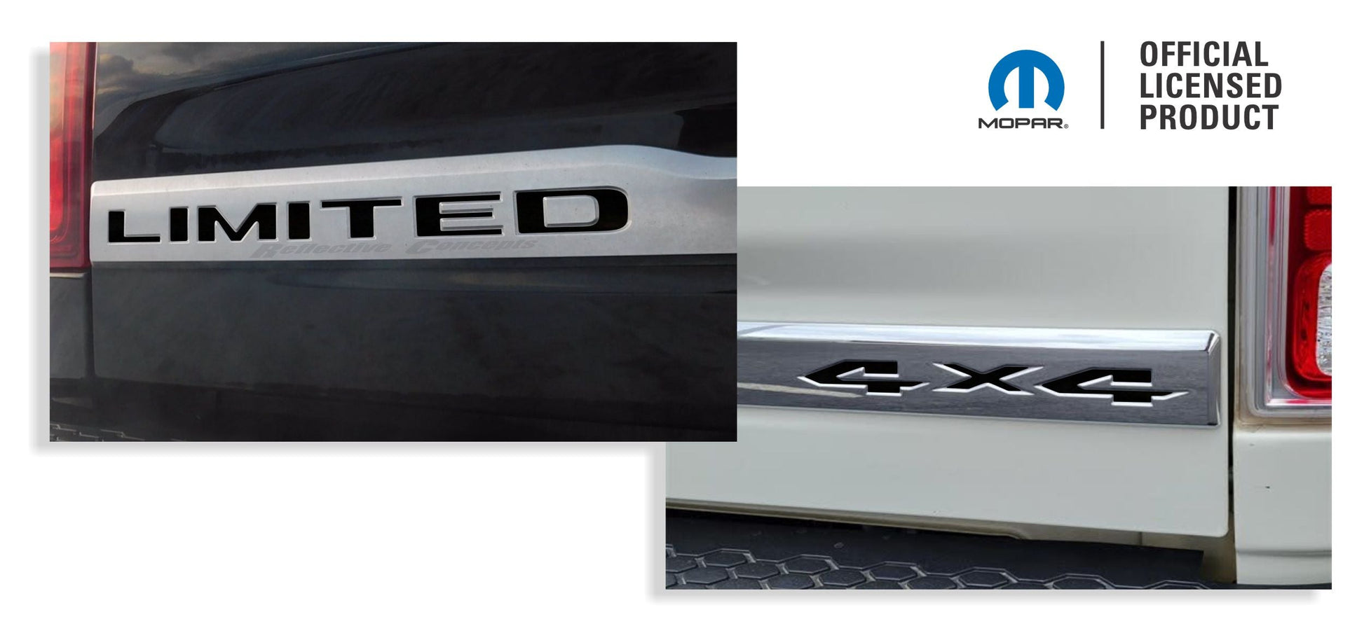 LIMITED 4x4 Tailgate Emblem Inlay Decal   - 2015-2018 Ram Limited - sku-44675580100795-sku-44675580133563-sku-44675580166331-sku-44675580231867-sku-44675580264635-  DRIVEN - 1