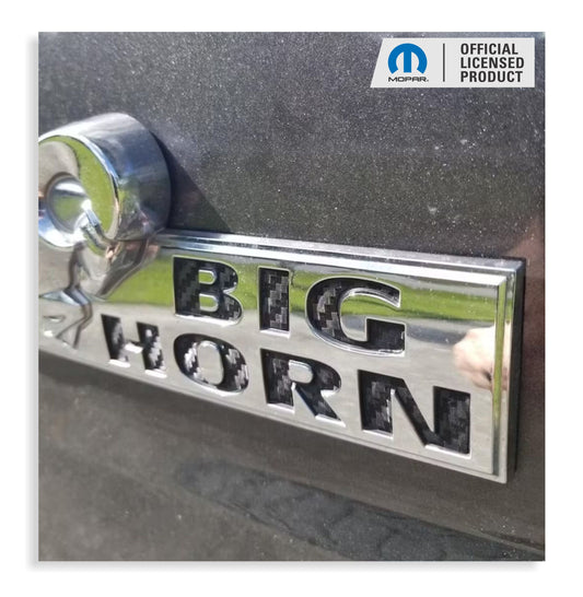 BIG HORN Tailgate Emblem Overlay Decals   - 2019  Ram Big Horn Classic - Ram131819:BigHorn-B-01-Ram131819:BigHorn-B-03-Ram131819:BigHorn-B-02-Ram131819:BigHorn-B-04-Ram131819:BigHorn-B-05-  DRIVEN - 1
