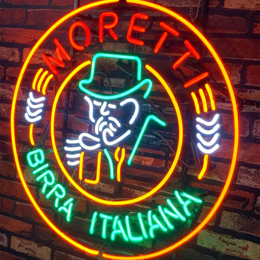 Moretti Birra Italiana Beer Neon Signs - ME200-  DRIVEN - 2