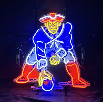 NFL New England Patriots Sport Team Neon Sign Light - MEX349-  DRIVEN - 1