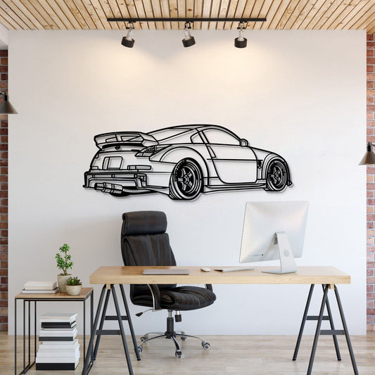 350z  Perspective Metal Car Wall Art - MT1178 - MT1178B69L-MT1178B80L-MT1178B99L-MT1178B115L-MT1178B140L-  DRIVEN - 1