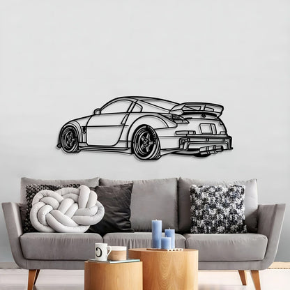 350z  Perspective Metal Car Wall Art - MT1178 - MT1178B69L-MT1178B80L-MT1178B99L-MT1178B115L-MT1178B140L-  DRIVEN - 3