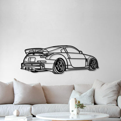 350z  Perspective Metal Car Wall Art - MT1178 - MT1178B69L-MT1178B80L-MT1178B99L-MT1178B115L-MT1178B140L-  DRIVEN - 5