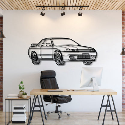 GT-R R32 Perspective Metal Car Wall Art - MT0456 - MT0456B69L-MT0456B80L-MT0456B99L-MT0456B115L-MT0456B140L-  DRIVEN - 1
