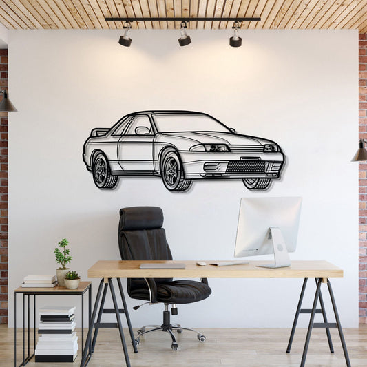GT-R R32 Perspective Metal Car Wall Art - MT0456 - MT0456B69L-MT0456B80L-MT0456B99L-MT0456B115L-MT0456B140L-  DRIVEN - 1
