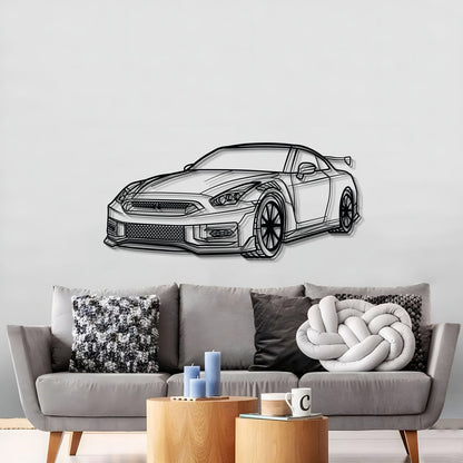 GT-R R35 Perspective Metal Car Wall Art - MT0458 - MT0458B69L-MT0458B80L-MT0458B99L-MT0458B115L-MT0458B140L-  DRIVEN - 3