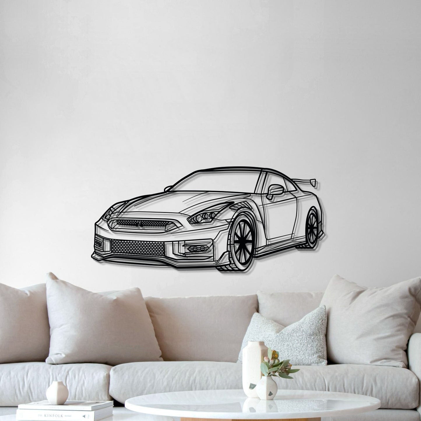 GT-R R35 Perspective Metal Car Wall Art - MT0458 - MT0458B69L-MT0458B80L-MT0458B99L-MT0458B115L-MT0458B140L-  DRIVEN - 5