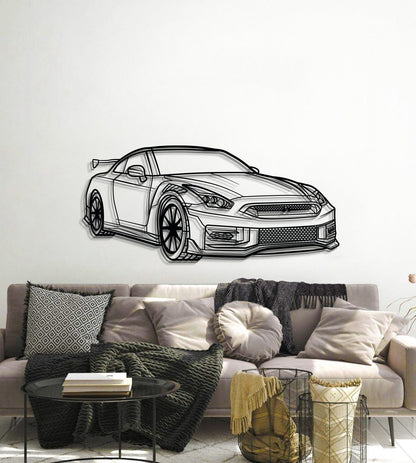 GT-R R35 Perspective Metal Car Wall Art - MT0458 - MT0458B69L-MT0458B80L-MT0458B99L-MT0458B115L-MT0458B140L-  DRIVEN - 6