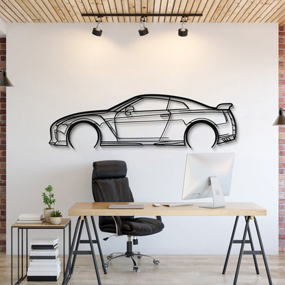 GT-R R35 Detailed Metal Car Wall Art - MT0989 - MT0989B49L-MT0989B69L-MT0989B80L-MT0989B99L-MT0989B120L-  DRIVEN - 1