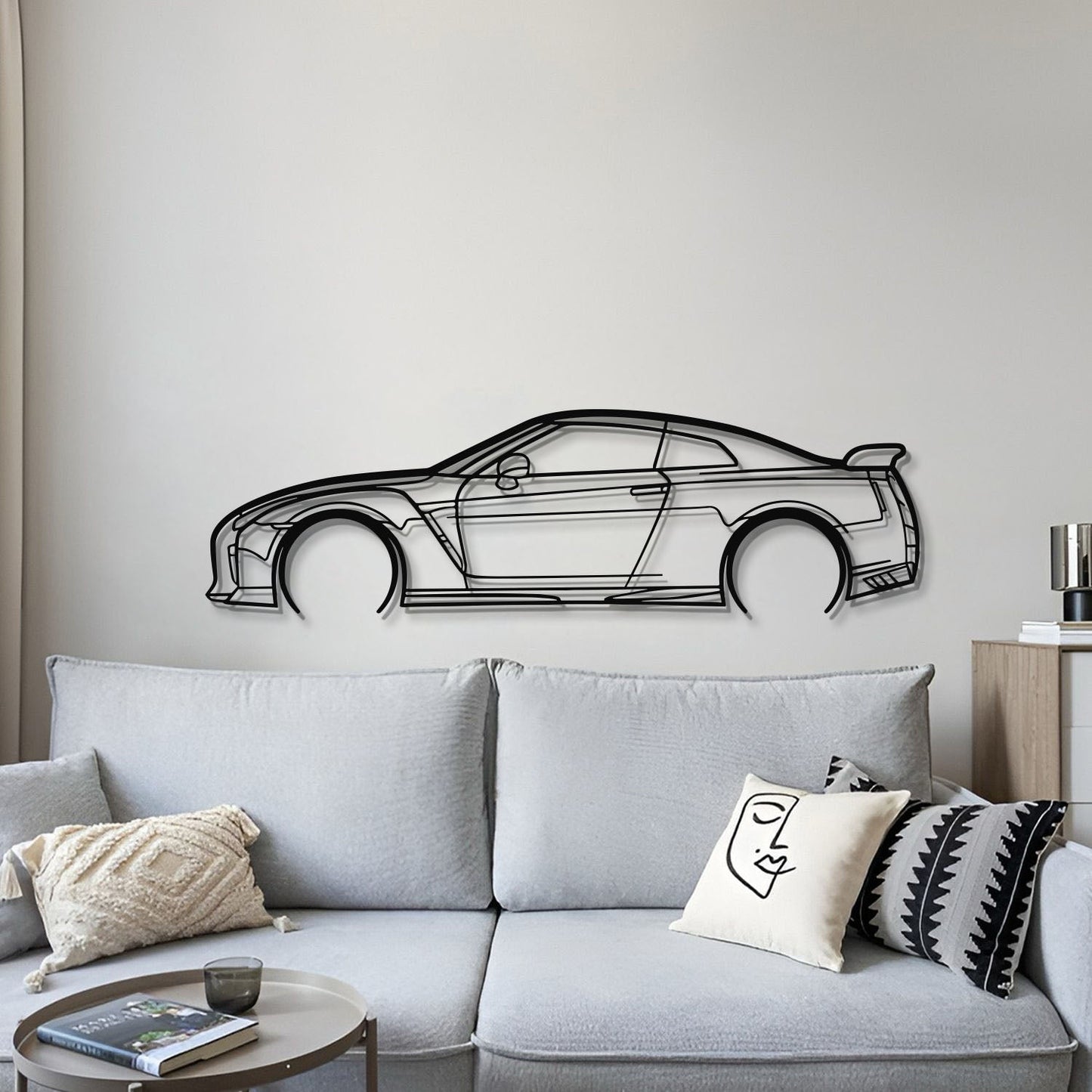 GT-R R35 Detailed Metal Car Wall Art - MT0989 - MT0989B49L-MT0989B69L-MT0989B80L-MT0989B99L-MT0989B120L-  DRIVEN - 4