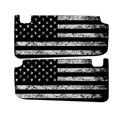 Freedom Series Sun Visor Overlays (Printed Series) - 2018+ Jeep Wrangler JL / Jeep Gladiator JT - JLVISORFULLFREE-RWBNHL-JLVISORFULLFREE-RWBHL-JLVISORFULLFREE-BWNHL-JLVISORFULLFREE-BWHL-JLVISORFULLFREE-TBLNHL-  DRIVEN - 12