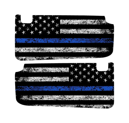 Freedom Series Sun Visor Overlays (Printed Series) - 2018+ Jeep Wrangler JL / Jeep Gladiator JT - JLVISORFULLFREE-RWBNHL-JLVISORFULLFREE-RWBHL-JLVISORFULLFREE-BWNHL-JLVISORFULLFREE-BWHL-JLVISORFULLFREE-TBLNHL-  DRIVEN - 14