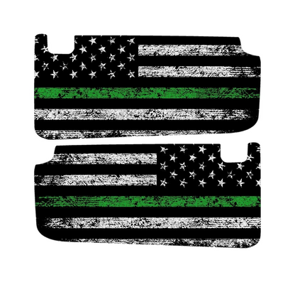 Freedom Series Sun Visor Overlays (Printed Series) - 2024+ Ranger Raptor (with Homelink) - 24RGRVISORFULLFREE-RWBHL-24RGRVISORFULLFREE-BWHL-24RGRVISORFULLFREE-TBLHL-24RGRVISORFULLFREE-TRLHL-24RGRVISORFULLFREE-TGLHL-  DRIVEN - 8