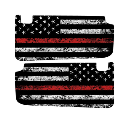Freedom Series Sun Visor Overlays (Printed Series) - 2024+ Ranger Raptor (with Homelink) - 24RGRVISORFULLFREE-RWBHL-24RGRVISORFULLFREE-BWHL-24RGRVISORFULLFREE-TBLHL-24RGRVISORFULLFREE-TRLHL-24RGRVISORFULLFREE-TGLHL-  DRIVEN - 9