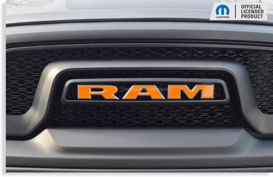 RAM Grille Emblem Overlay Decal   - 2019-2024 Ram 1500 Classic Warlock - Ram:ClassicWarlock-Front-01-Ram:ClassicWarlock-Front-03-Ram:ClassicWarlock-Front-02-Ram:ClassicWarlock-Front-04-Ram:ClassicWarlock-Front-05-  DRIVEN - 1