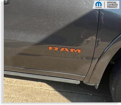 RAM Door Emblem Overlay Decals   - 2019-2024 Ram 2500, 3500 - sku-44824228462779-sku-44824228495547-sku-44824228528315-sku-44824228561083-sku-44824228593851-  DRIVEN - 10