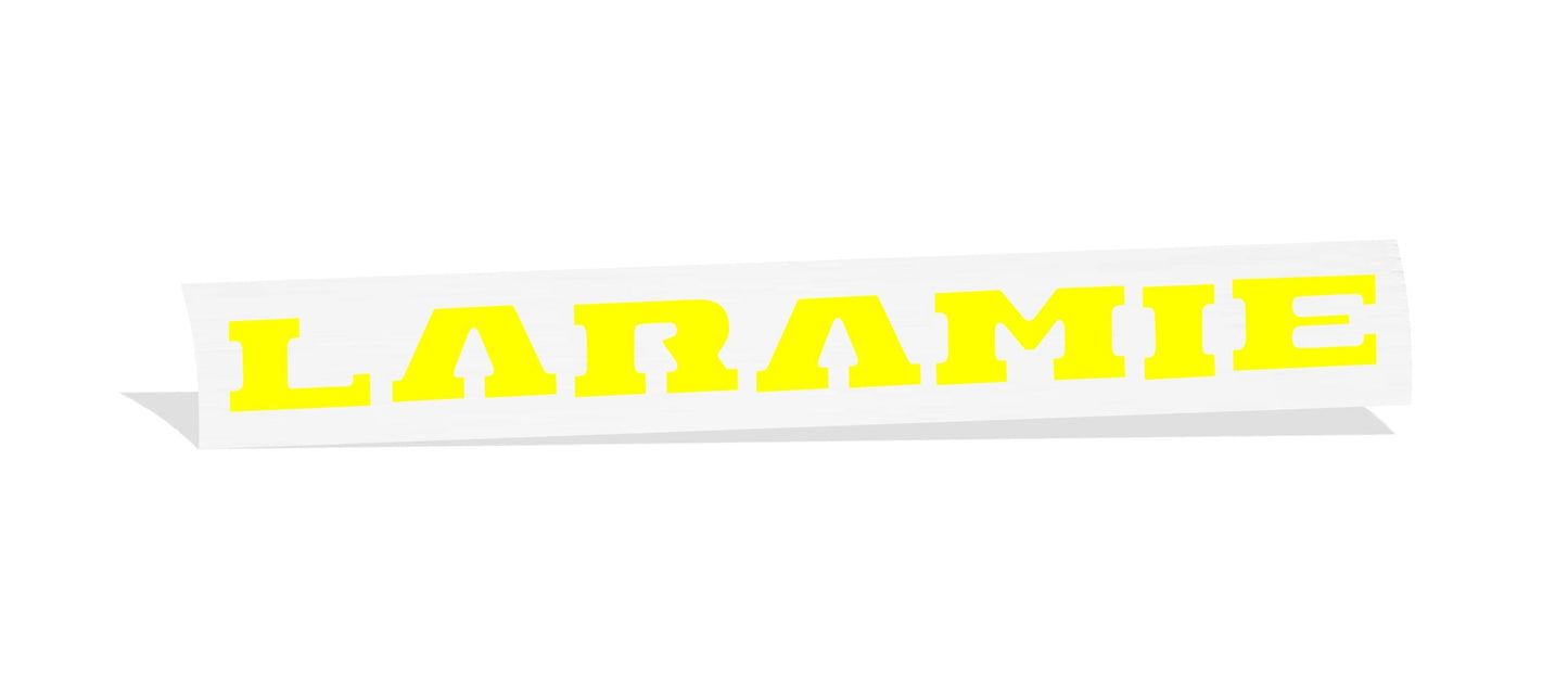 LARAMIE Glove Box Inlay Decal  - 2019 2020 2021 2022 2023 2024 Ram Laramie - Ram19:Laramie-GB:RBK-Ram19:Laramie-GB:RRD-Ram19:Laramie-GB:RLS-Ram19:Laramie-GB:RGD-Ram19:Laramie-GB:RMB-  DRIVEN - 3