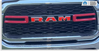 RAM Grille Emblem Overlay Decal   - 2019-2024 Ram 2500 3500 - Ram19:2500:Ram-F-01-Ram19:2500:Ram-F-03-Ram19:2500:Ram-F-02-Ram19:2500:Ram-F-04-Ram19:2500:Ram-F-05-  DRIVEN - 9