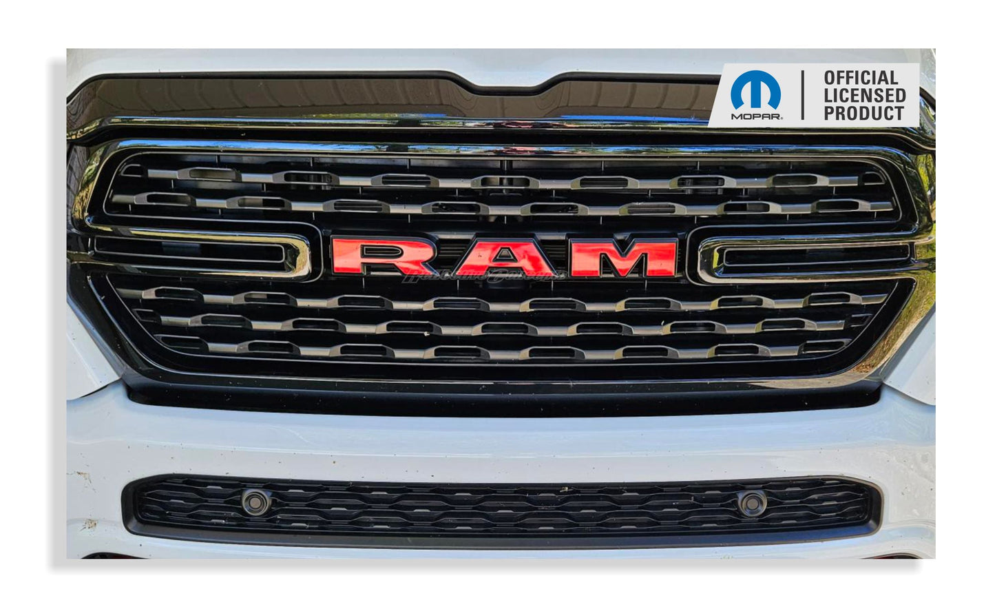 RAM Grille Emblem Overlay Decal   - 2019-2024 Ram 1500 - sku-43596718014651-sku-43596718047419-sku-43596718080187-sku-43596718112955-sku-43596718145723-  DRIVEN - 1
