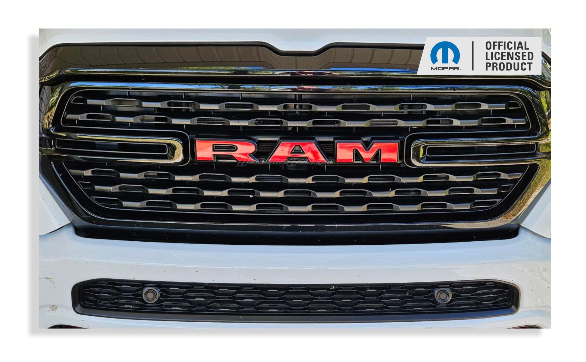 RAM Grille Emblem Overlay Decal   - 2019-2024 Ram 1500 - sku-43596718014651-sku-43596718047419-sku-43596718080187-sku-43596718112955-sku-43596718145723-  DRIVEN - 1