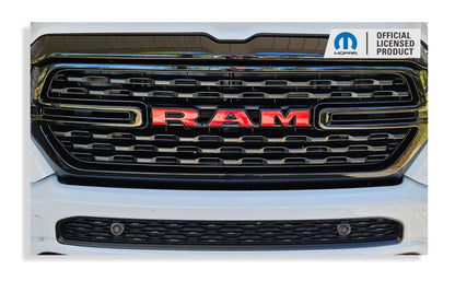 RAM Grille Emblem Overlay Decal   - 2019-2024 Ram 1500 - sku-43596718014651-sku-43596718047419-sku-43596718080187-sku-43596718112955-sku-43596718145723-  DRIVEN - 1