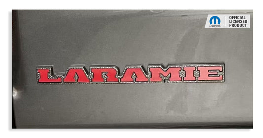LARAMIE Tailgate Emblem Inlay Decal - 2019-2026 Ram Laramie 1500 - sku-43596721553595-sku-43596721586363-sku-43596721619131-sku-43596721651899-sku-43596721684667-  DRIVEN - 1