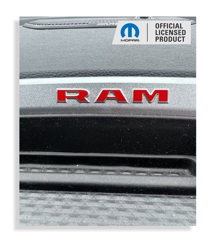 Radio Bezel RAM Overlay Decal  Sticker - 19-26 Ram 1500 - Ram19:Ram-bezel-01-Ram19:Ram-bezel-03-Ram19:Ram-bezel-02-Ram19:Ram-bezel-04-Ram19:Ram-bezel-05-  DRIVEN - 1