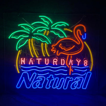 Natural Days Flaminigo Palm Tree Neon_Signs - ME224-  DRIVEN - 2
