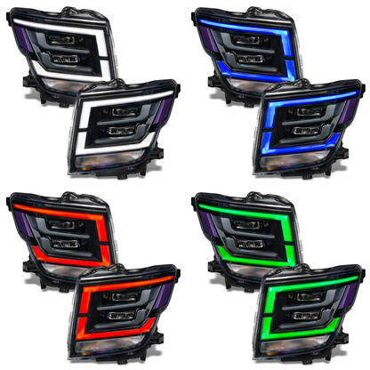 Nissan Titan Multicolor RGBW DRL Boards (2021-2022) - E6 | A12 | P2- BX1-  DRIVEN - 7