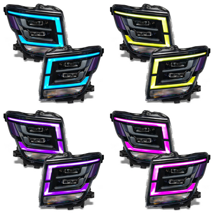 Nissan Titan Multicolor RGBW DRL Boards (2021-2022) - E6 | A12 | P2- BX1-  DRIVEN - 8