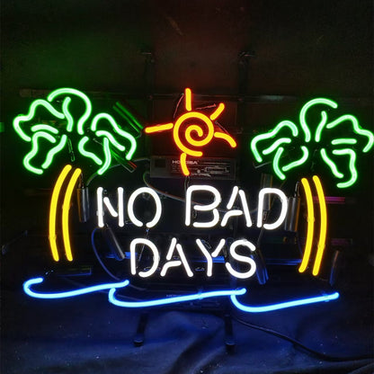 No Bad Days Sun Beach Palm Tree Neon Signs - MA040-  DRIVEN - 2