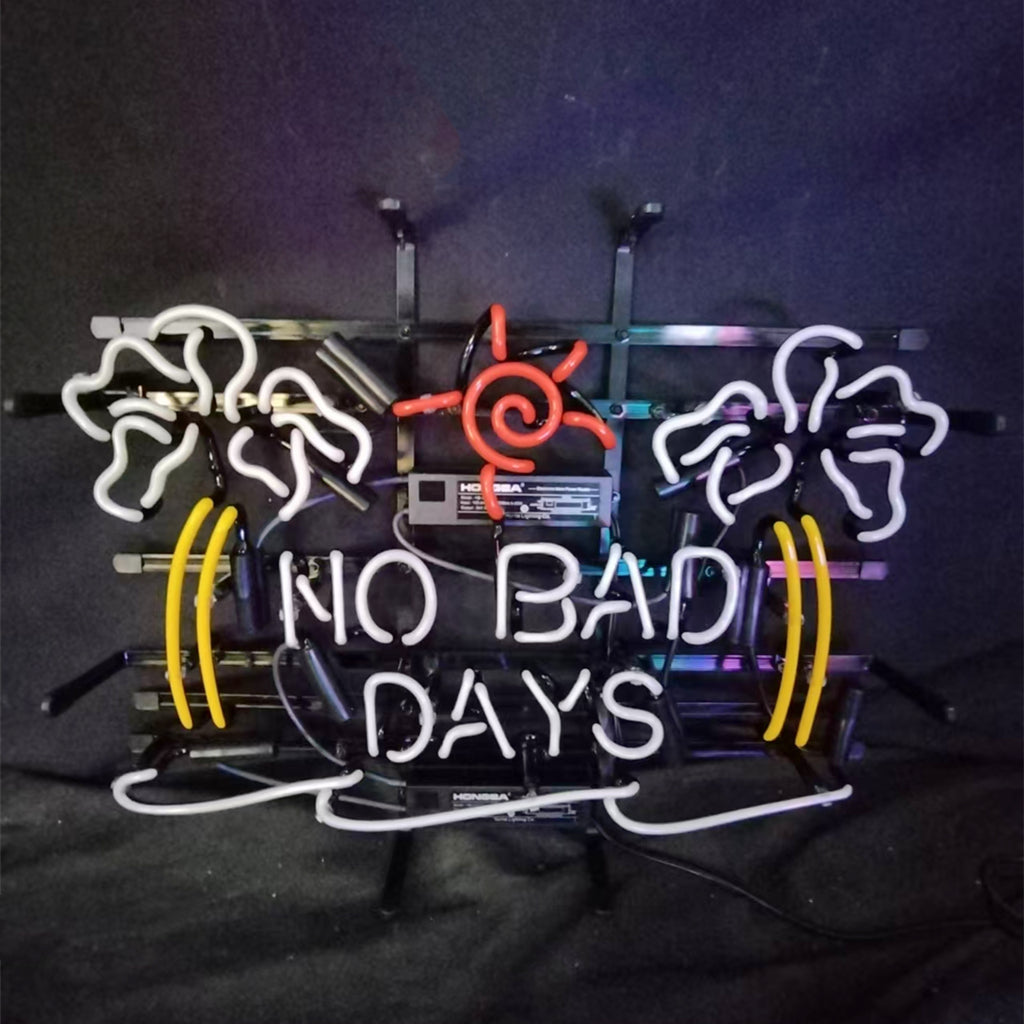 No Bad Days Sun Beach Palm Tree Neon Signs - MA040-  DRIVEN - 3