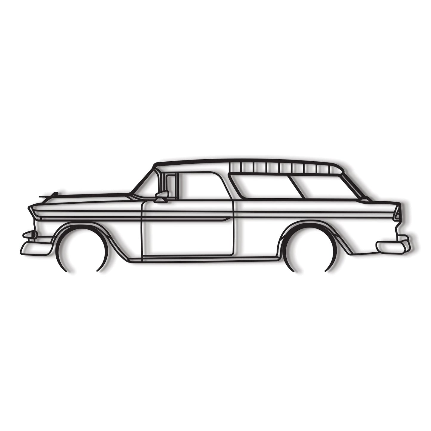 1955 Nomad Metal Car Wall Art - MT0038 - MT0038B49L-MT0038B69L-MT0038B80L-MT0038B99L-MT0038B120L-  DRIVEN - 8